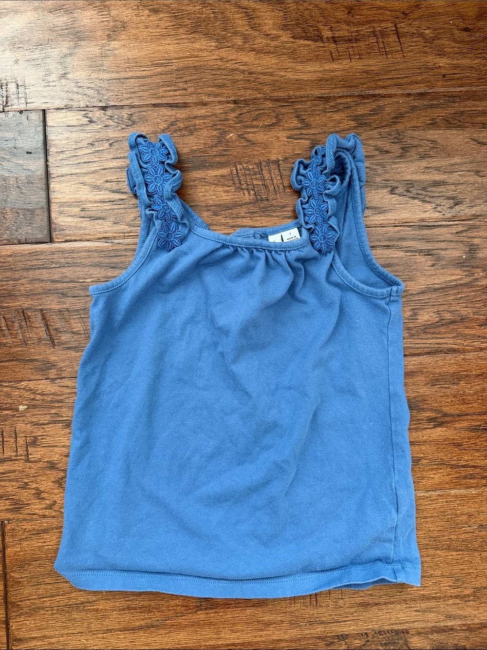Janie and Jack Dusty Blue Floral Tank